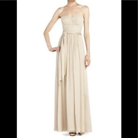 BCBG Maxazria Chatel Gown in Champagne - Picture 2 of 7